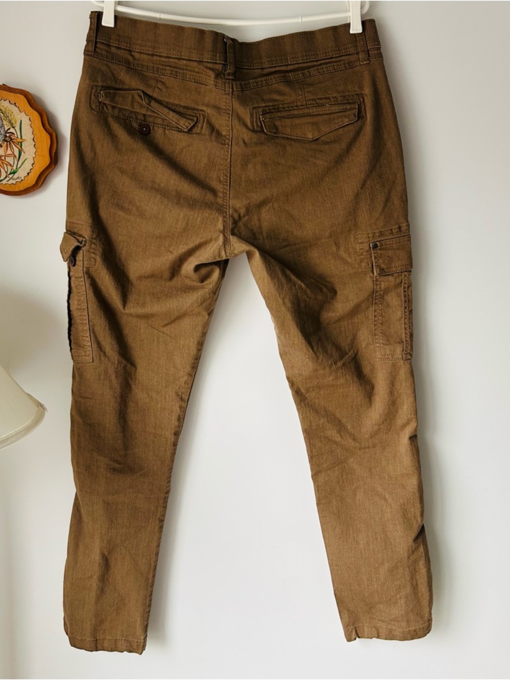 Bench Men's Tan Cargo Pants - Utility Pocket Trousers - Picture 4 of 6